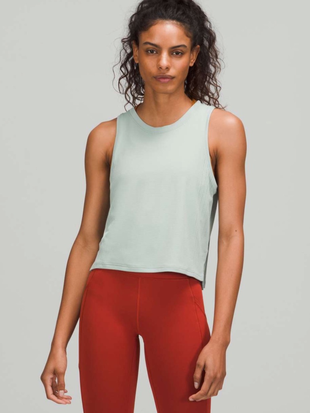 Lululemon Train to Be Tank Top silver blue